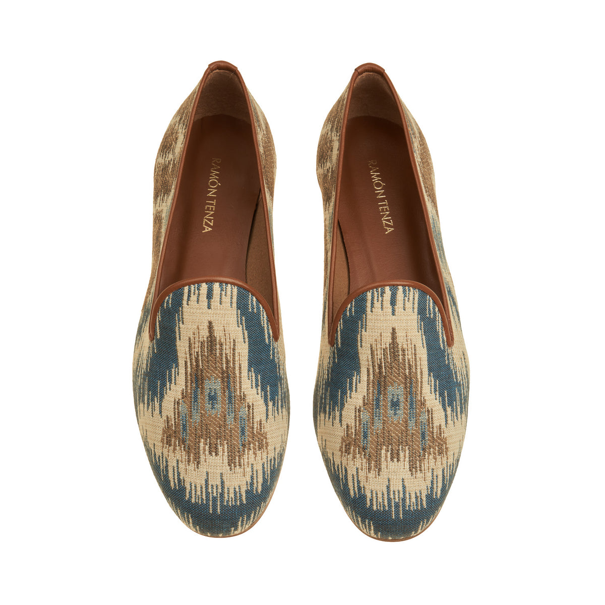 Ikat Blue & Natural