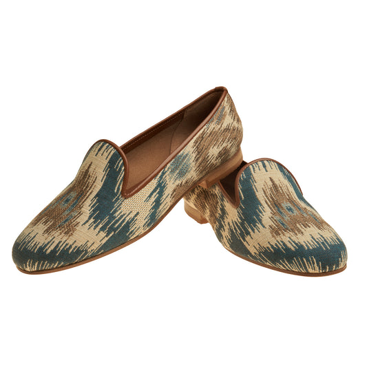 Ikat Blue & Natural
